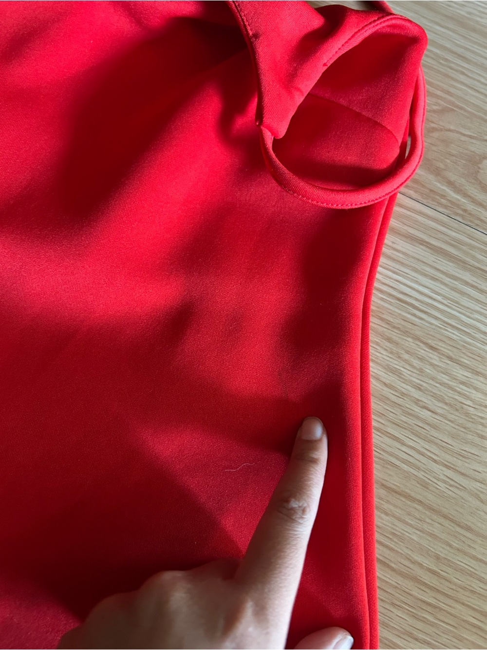 NWT ReVamped Red Ruffled Mini Dress Small - Picture 5 of 11